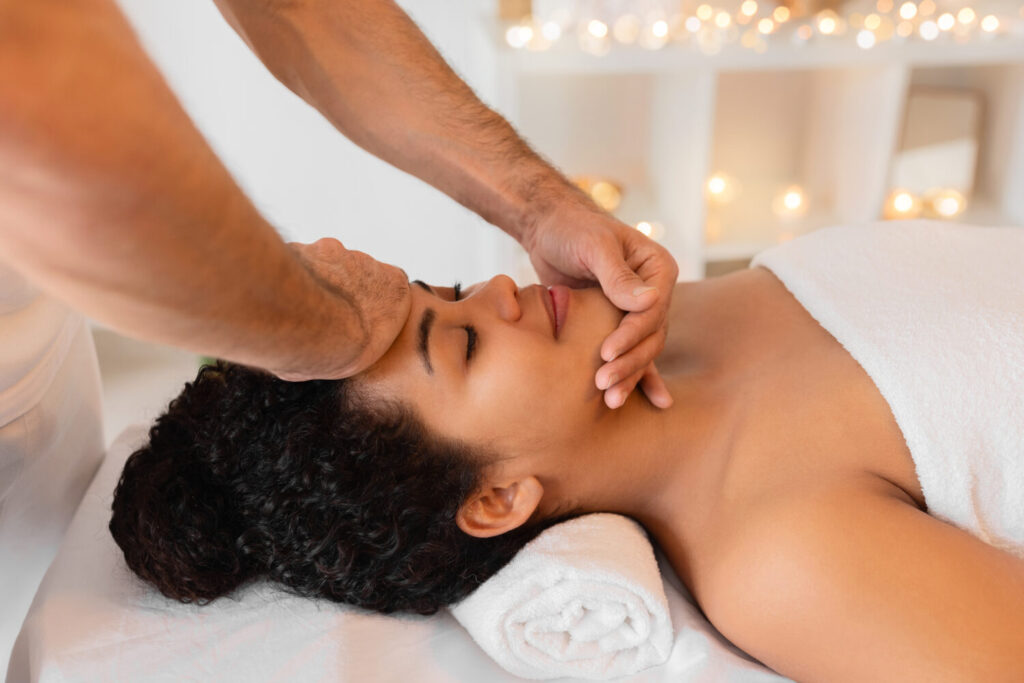 therapeutic face massage in a serene spa 2024 04 17 17 28 09 utc Medical Massage of Tulsa