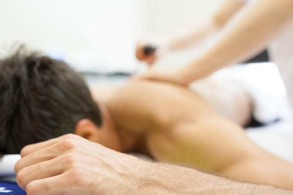 physiotherapist applying massage 2025 01 09 12 25 58 utc Medical Massage of Tulsa